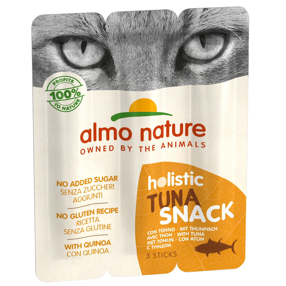 Уцінка. Ласощі для котів Almo Nature Holistic Snack, тунець, 15 г (3 шт. по 5 г) (511) Термін придатності до 11.08.2024 - фото 1