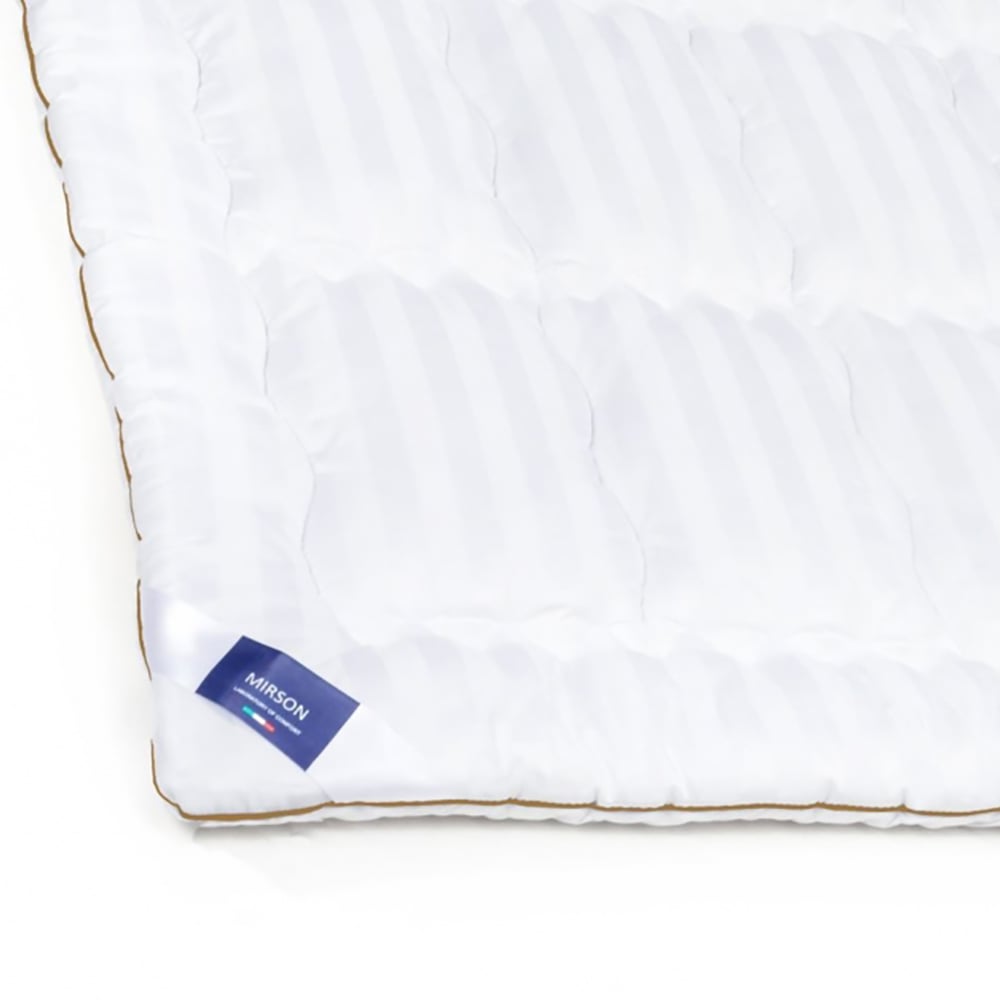 Одеяло шерстяное MirSon Royal Pearl Premium Italy Hand Made №0345, летнее, 155x215 см, белое - фото 3