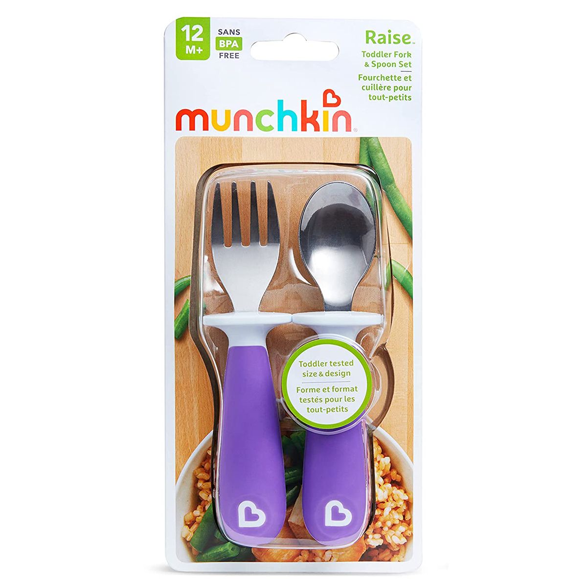 Набір Munchkin Raise ложка та вилка, фіолетовий, 2 шт. (27148.02) - фото 4