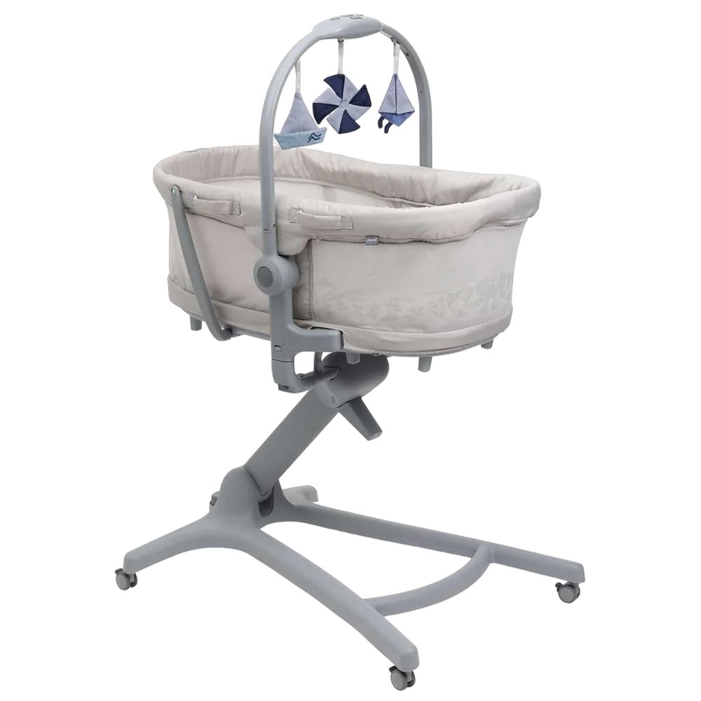 Кроватка - стульчик для кормления Chicco Baby Hug Pro 5 в 1 серая (87076.40) - фото 1