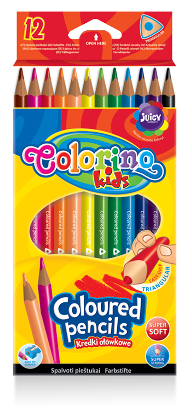 Карандаши цветные Colorino, 12 цветов, 12 шт. (51798PTR) - фото 1