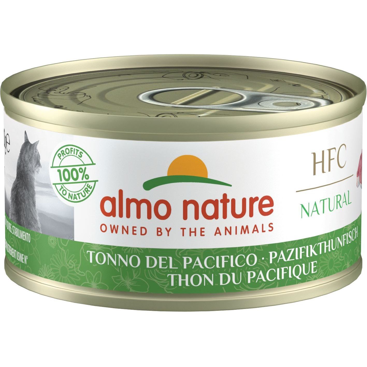 Набор влажного корма для кошек Almo Nature HFC Cat Natural 4+1 тихоокеанский тунец 350 г (70 г х 5 шт.) - фото 2