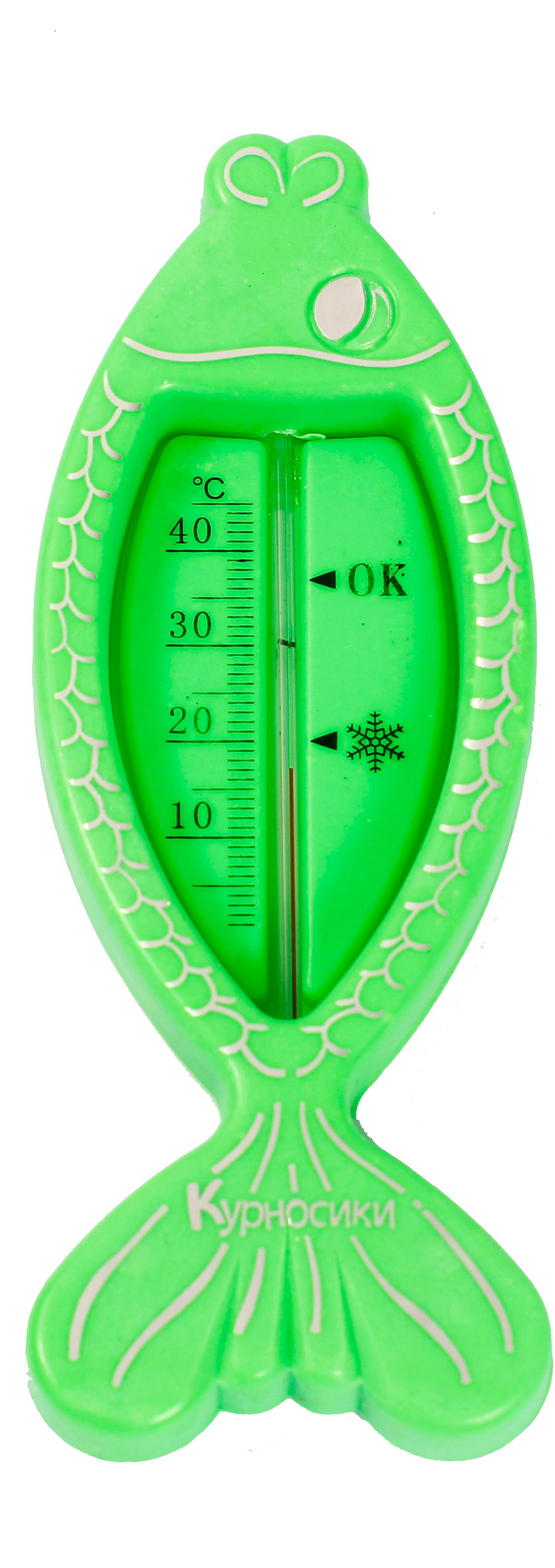 Термометр для воды Курносики Рыбка, зеленый (7086 зел) - фото 1
