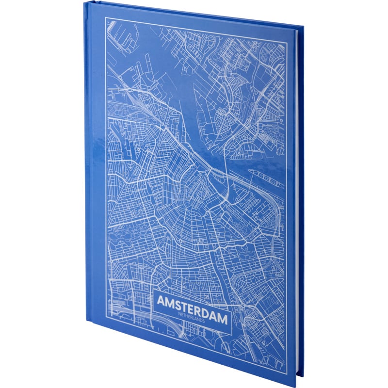 Книга записна Axent Maps Amsterdam A4 в клітинку 96 аркушів блакитна (8422-507-A) - фото 2