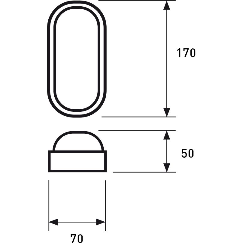 Светильник Eurolamp LED ЖКХ G10 12W 5000K с датчиком движения овальный (LED-NLS-12/50(sensor)(G10)) - фото 3