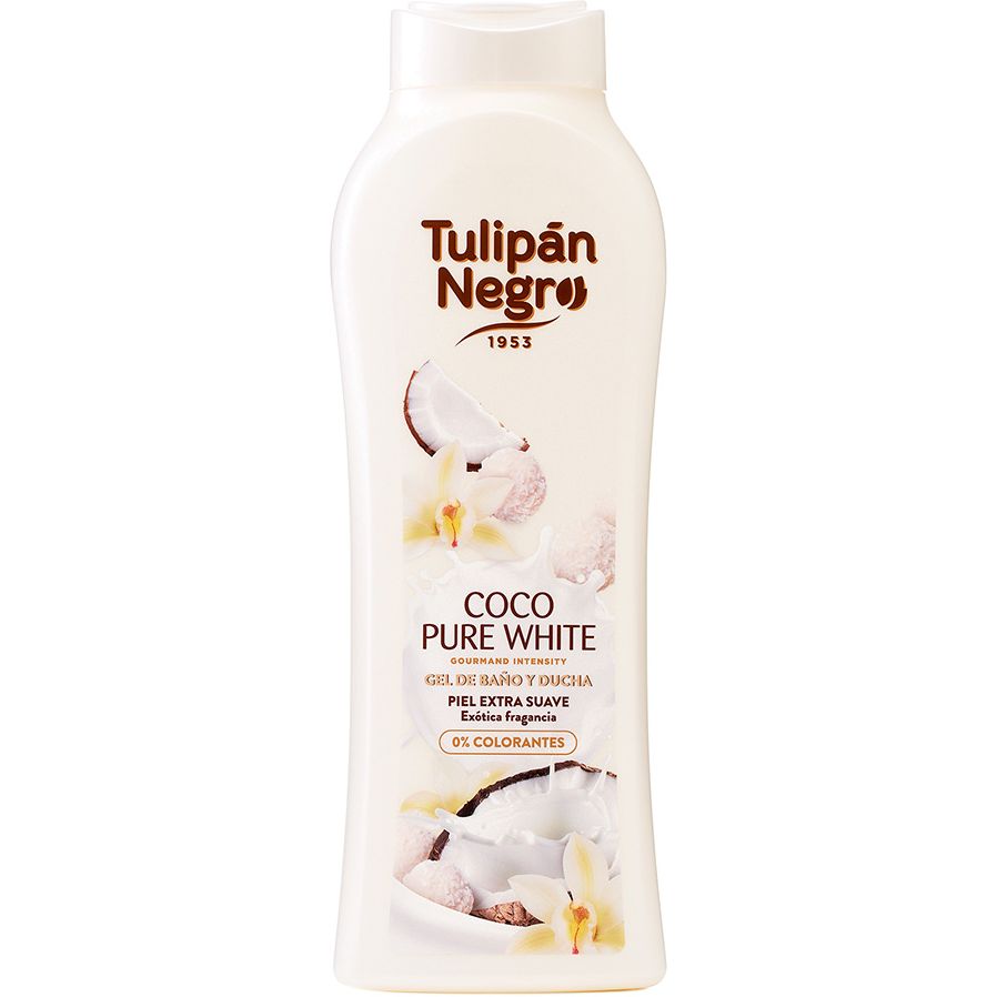 Гель для душа Tulipan Negro Coco Pure White 650 мл - фото 1