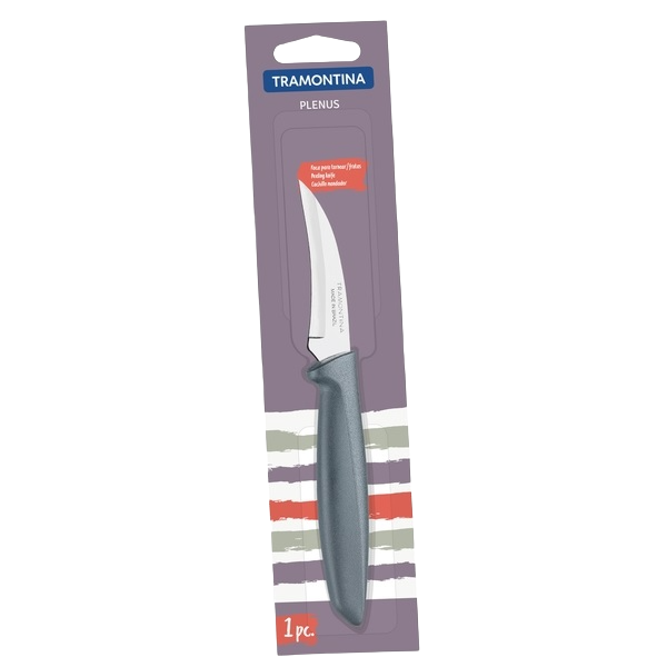 Нож Tramontina Plenus, для чистки кожуры, 7,6 см, grey (23419/163) - фото 1