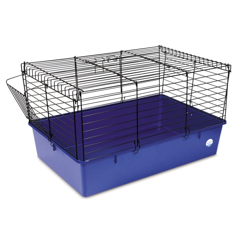 Клетка для грызунов Природа Кролик 70, черный с синим, 70х45х40 см (PR241507) - фото 1
