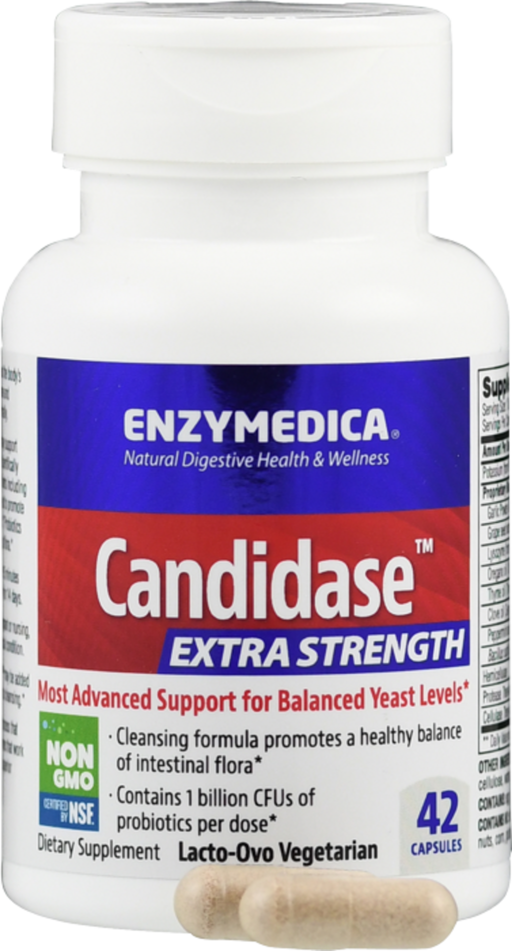 Кандидаза Усиленная формула Enzymedica Candidase Extra Strength 42 капсулы - фото 4