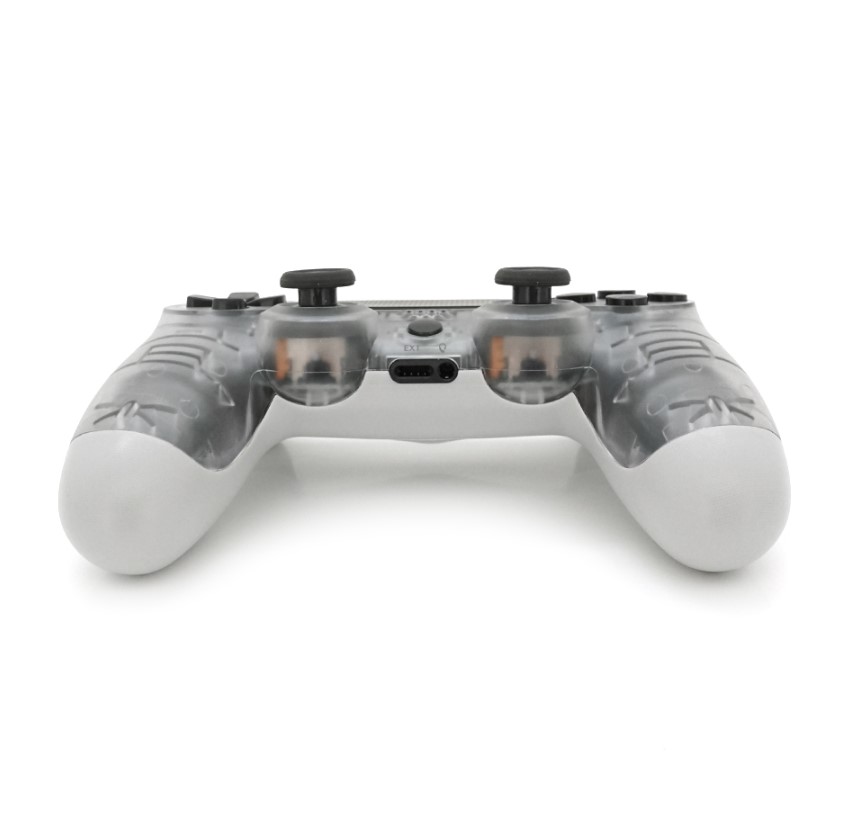 Геймпад джойстик Doubleshock Wireless PS4 Double Motor Vibration DualShock 4 Transparent-White - фото 3