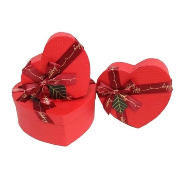 Набор подарочных коробок UFO Red Heart 51351-051, 3 шт. (51351-051 Набор 3 шт RED HEART с) - фото 1