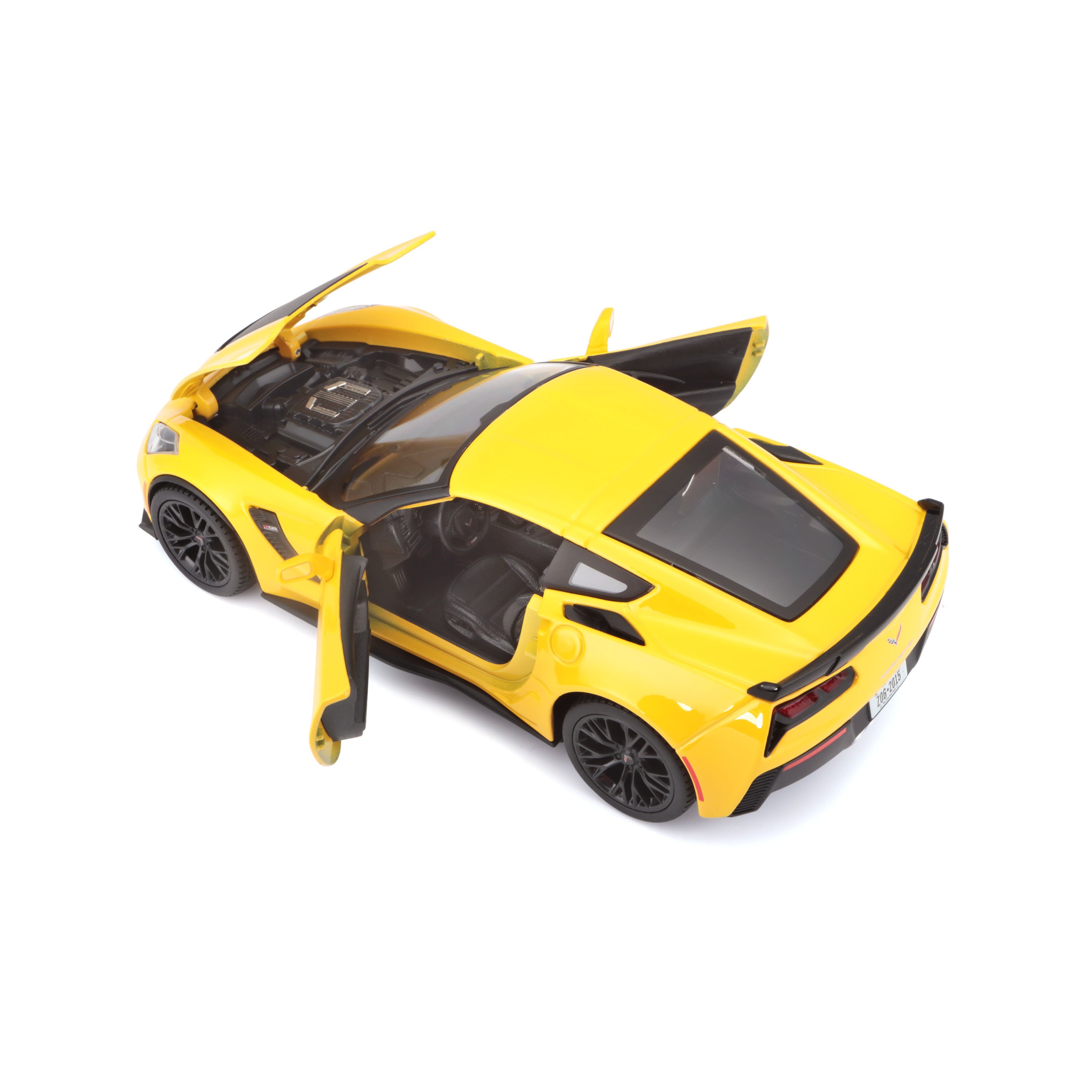Ігрова автомодель Maisto 2015 Chevrolet Corvette Z06 жовтий, 1:24 (31133 yellow) - фото 4