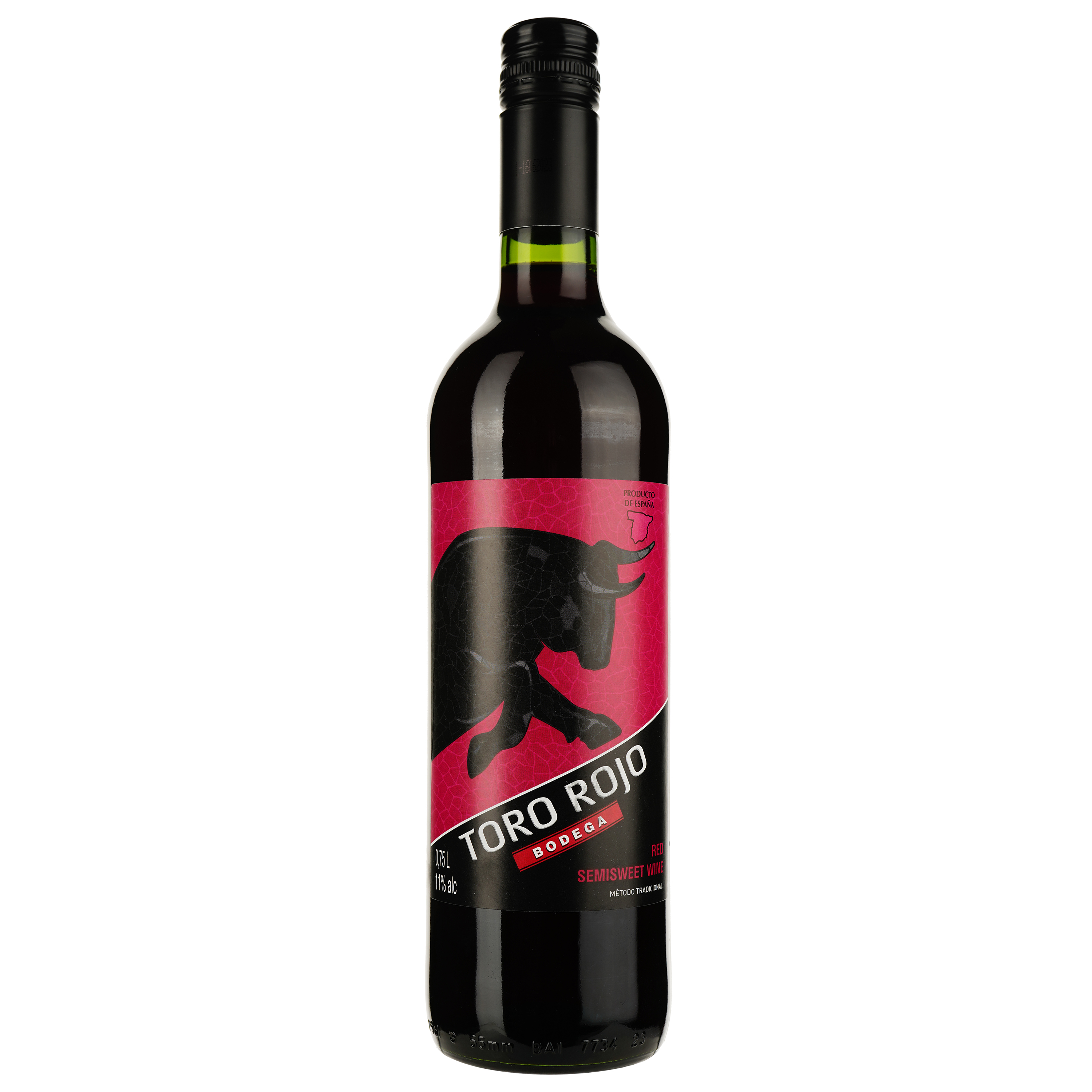 Вино Bodega Toro Rojo, червоне, напівсолодке, 0,75 л - фото 1