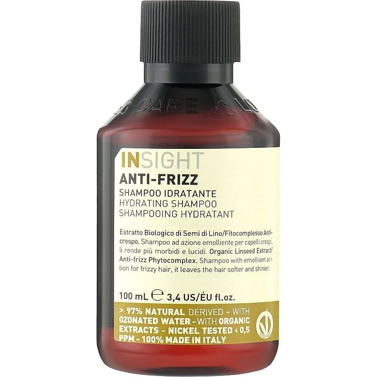 Шампунь Insight Anti-Frizz Hydrating Shampoo Зволожуючий з анти-фриз ефектом 100 мл - фото 1
