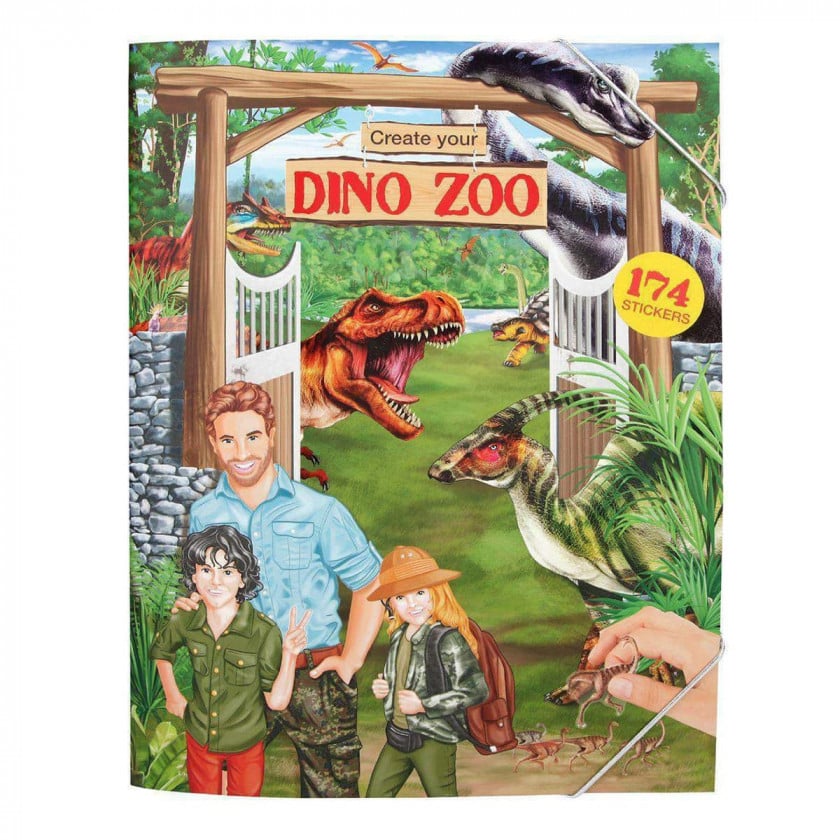 Альбом з наклейками Dino World Create your Dino Zoo (410920) - фото 1
