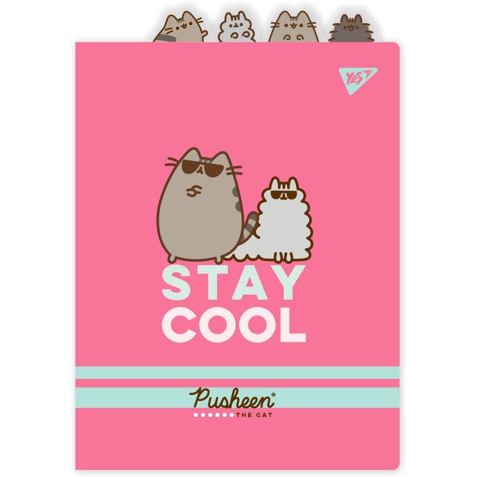 Папка-куточок YES Pusheen А4 з фігурними роздільниками Pusheen (492184) - фото 1