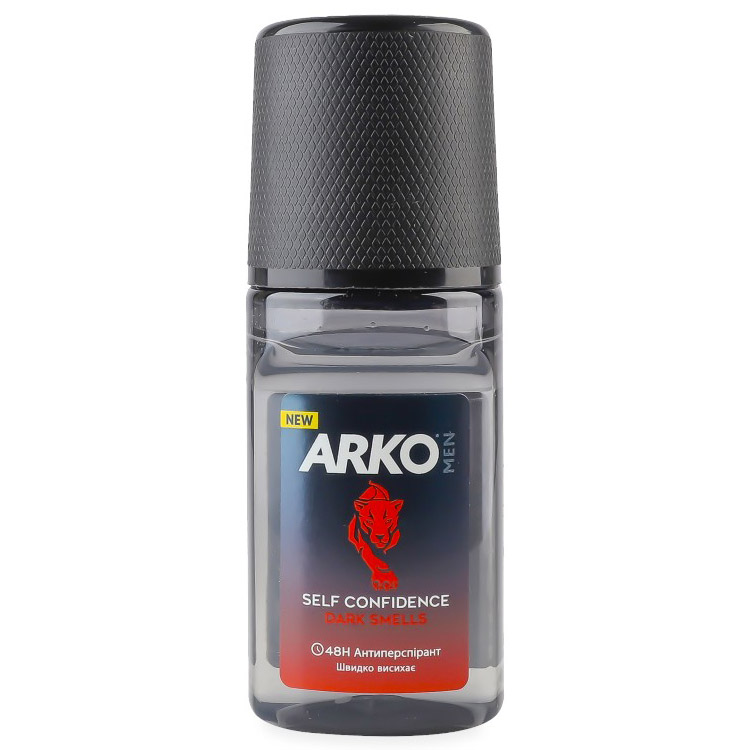 Антиперспирант шариковый Arko Men Self Confidence Dark Smells 50 мл - фото 1