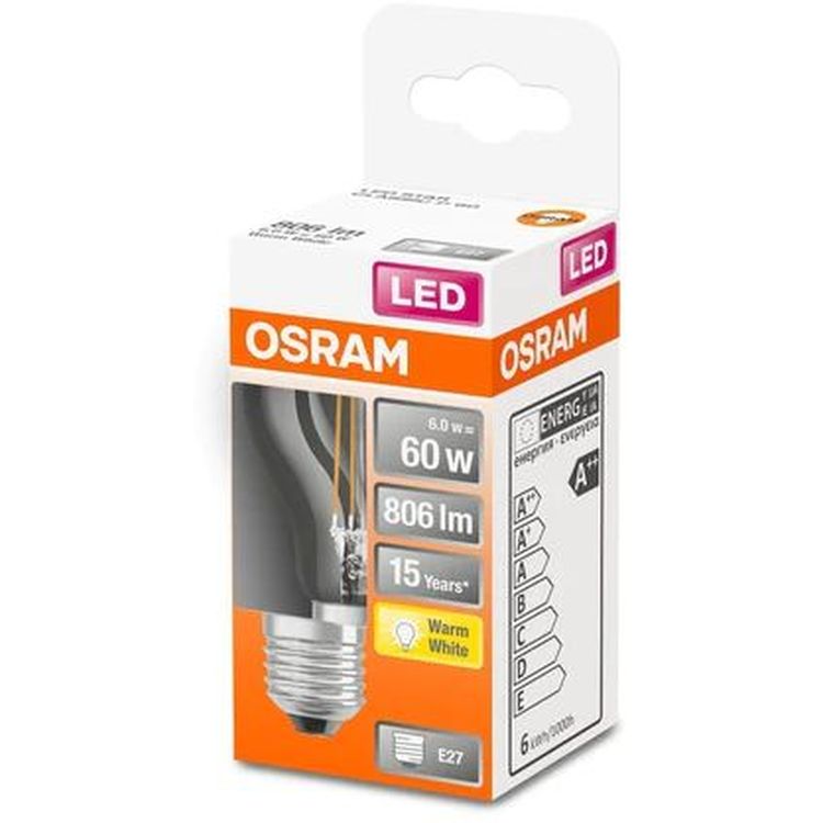 Лампа Osram LED 5.5 Вт E27 P60 филаментная (4058075434882) - фото 4