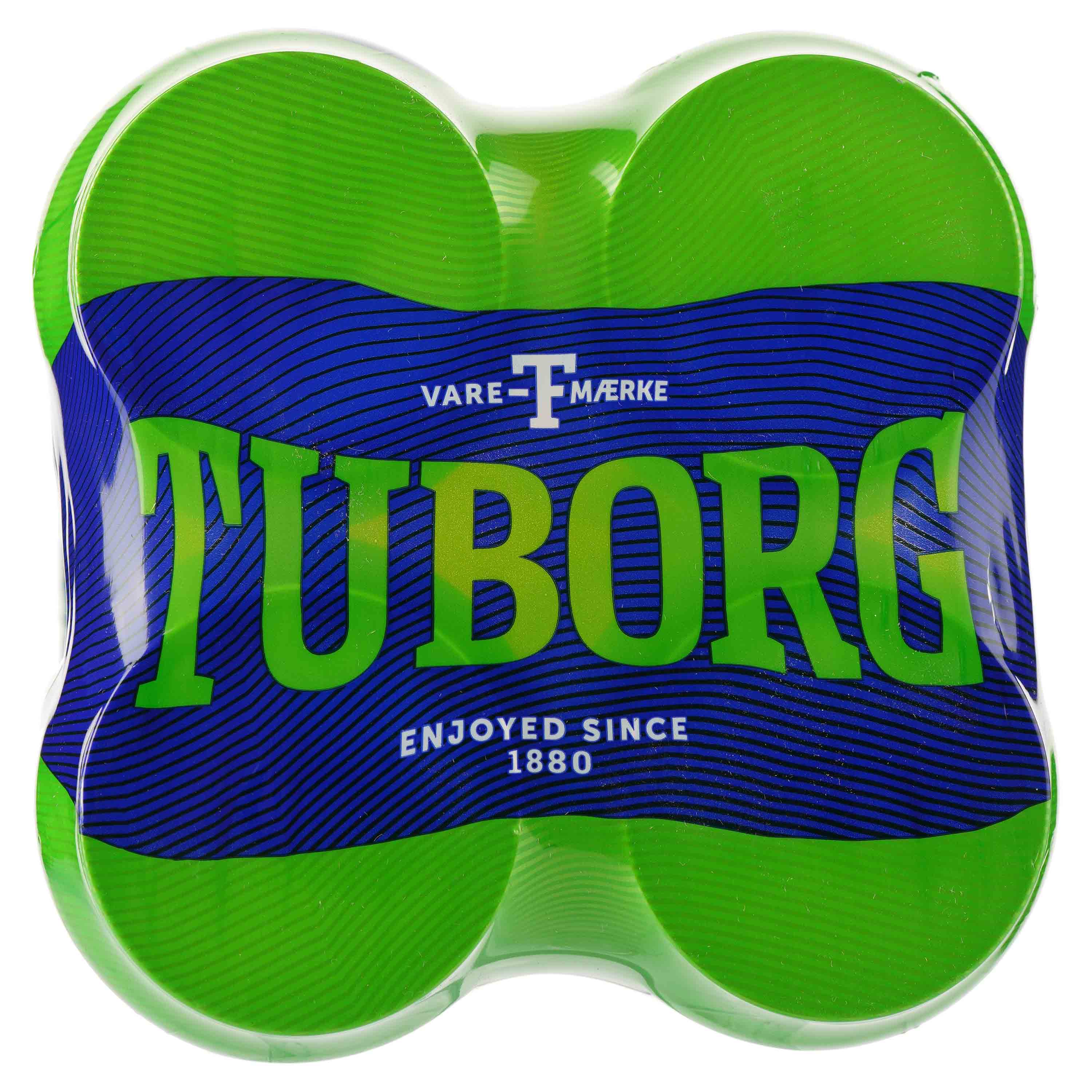 Пиво Tuborg Green, светлое, 4,6%, ж/б, 2 л (4 шт. по 0,5 л) (224869) - фото 3