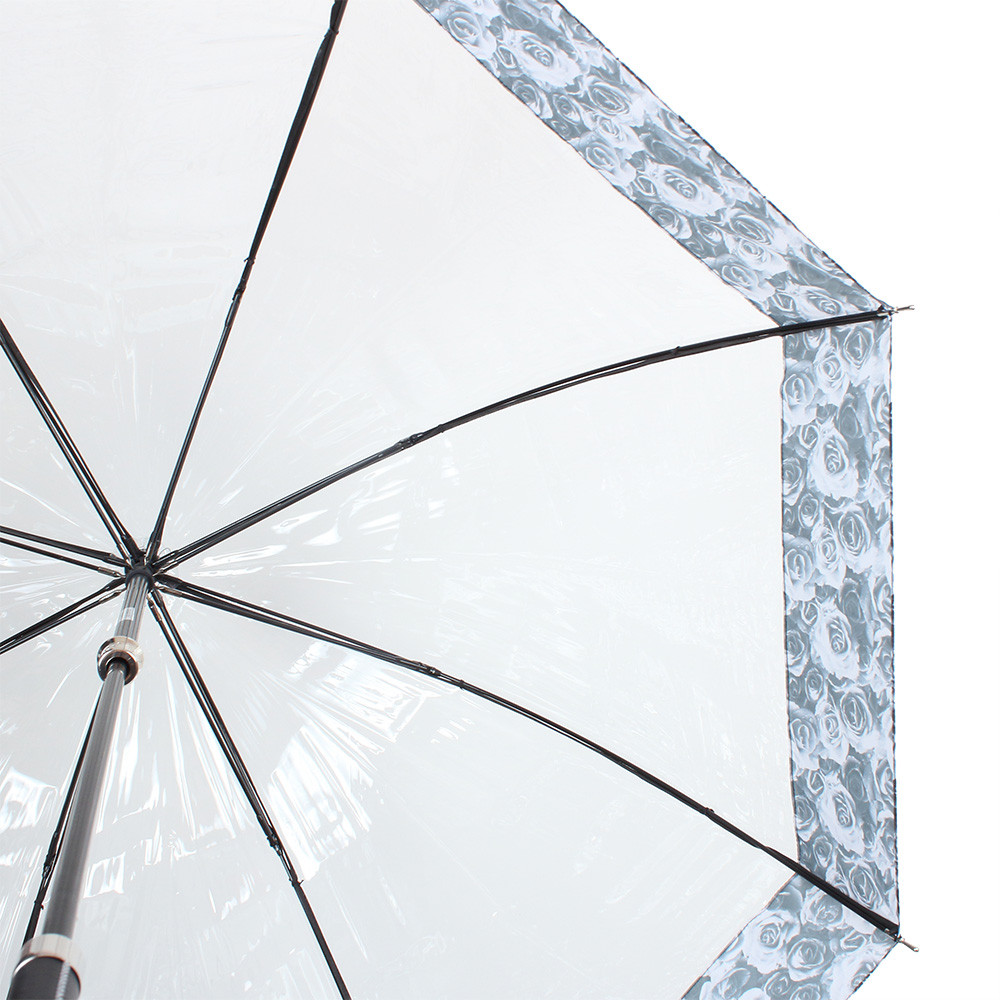 Жіноча парасолька-палиця механічна Fulton 86 см прозора - фото 4