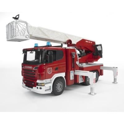 Большая пожарная машина Bruder Scania R-series с лестницей, 56 см (03590) - фото 2
