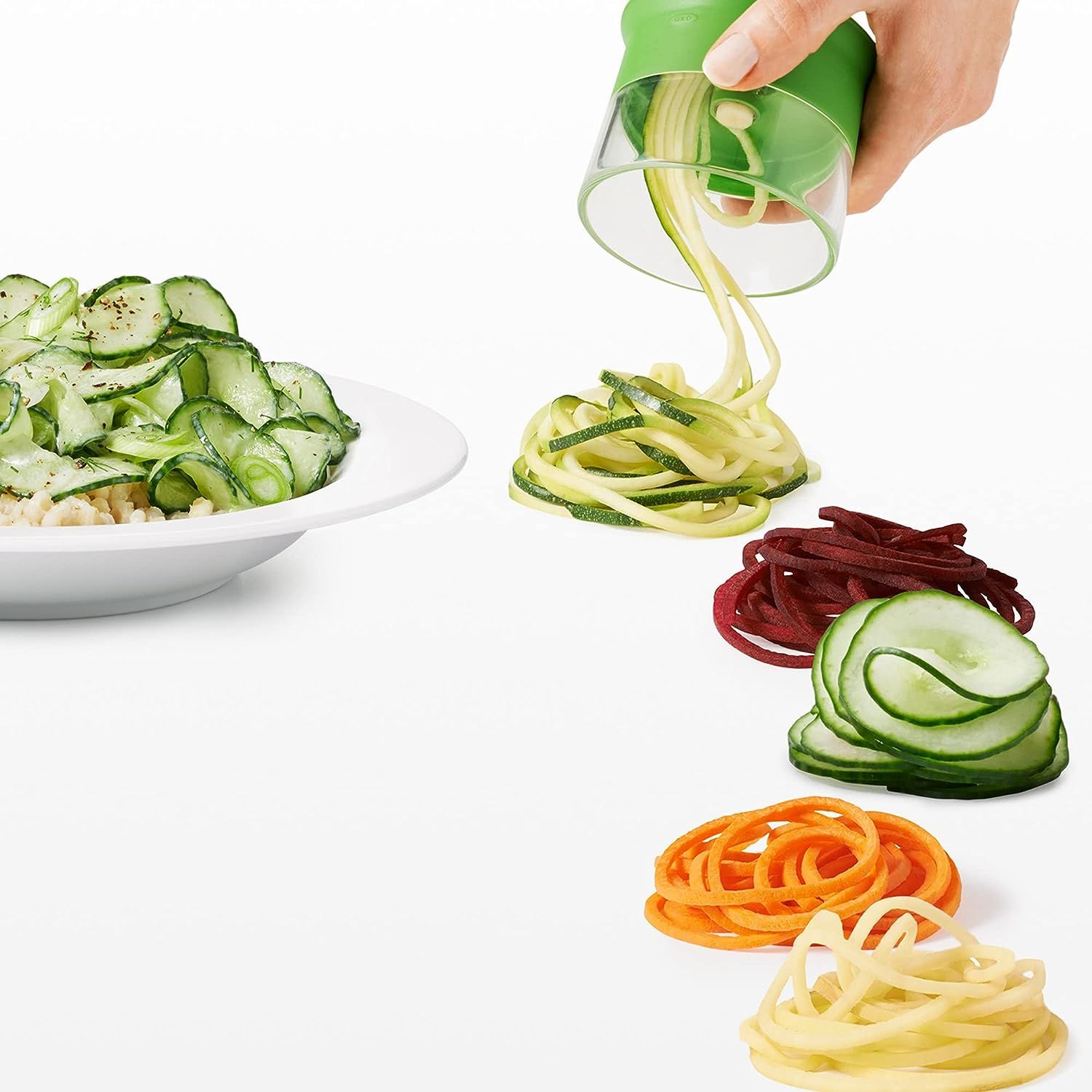 Спиральная овощерезка Oxo Good Grips 3 Blade Hand-Held Spiralizer (11194200) - фото 8