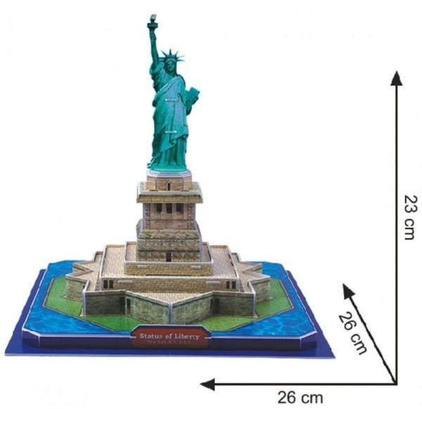 3D Пазл CubicFun Статуя Свободы, 39 элементов (C080h) - фото 3