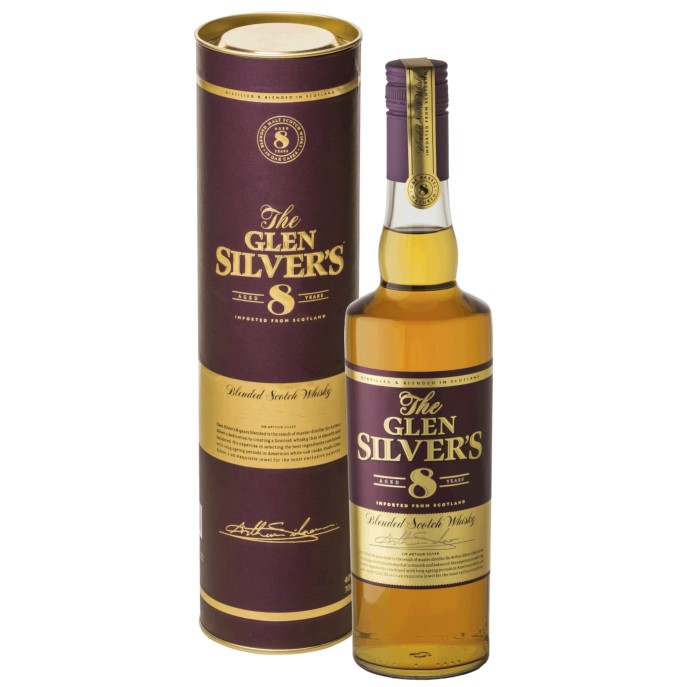 Виски Glen Silver's 8 yo Blended Scotch Whisky 40% 0.7 л - фото 1