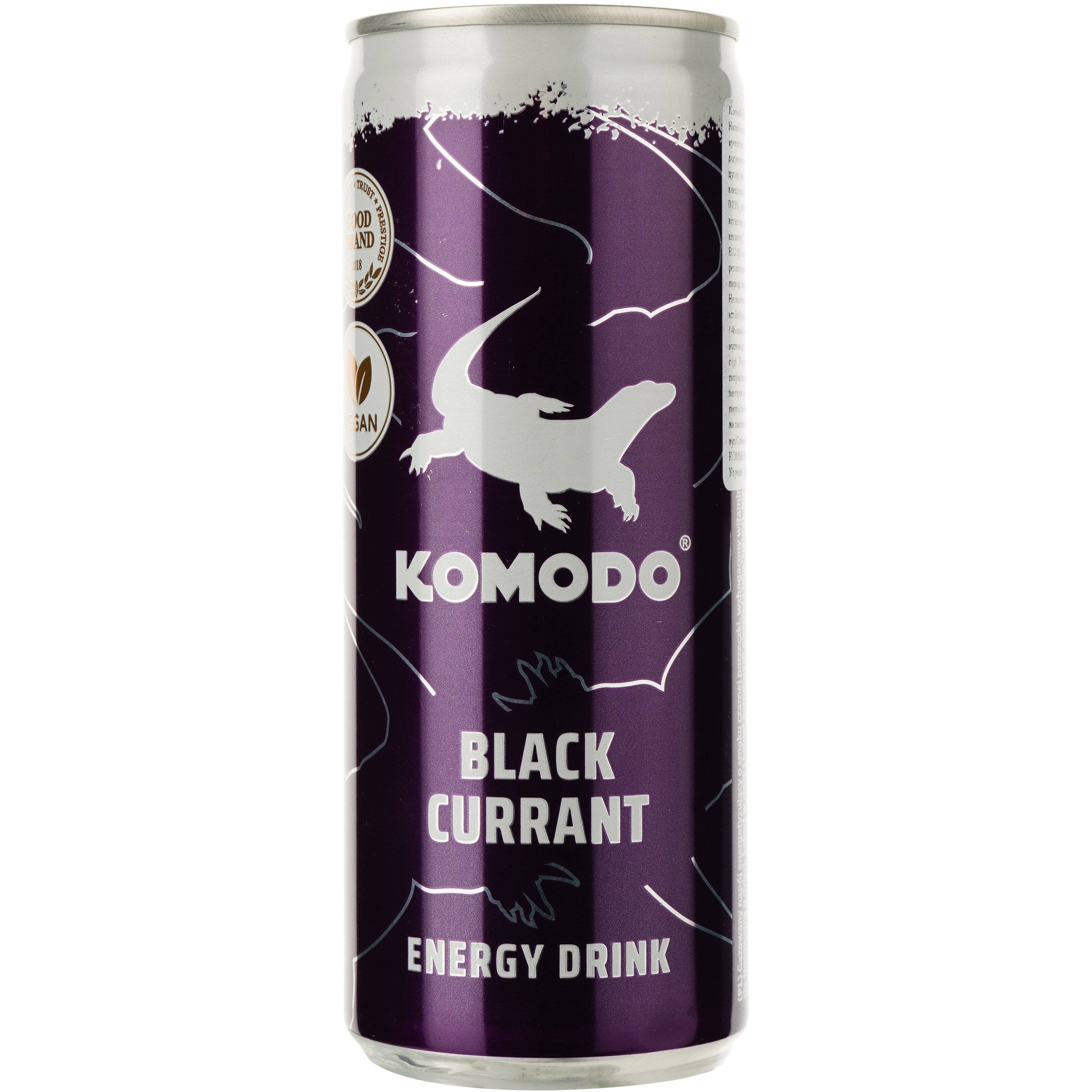 Энергетический безалкогольный напиток Komodo Black Currant 250 мл - фото 1