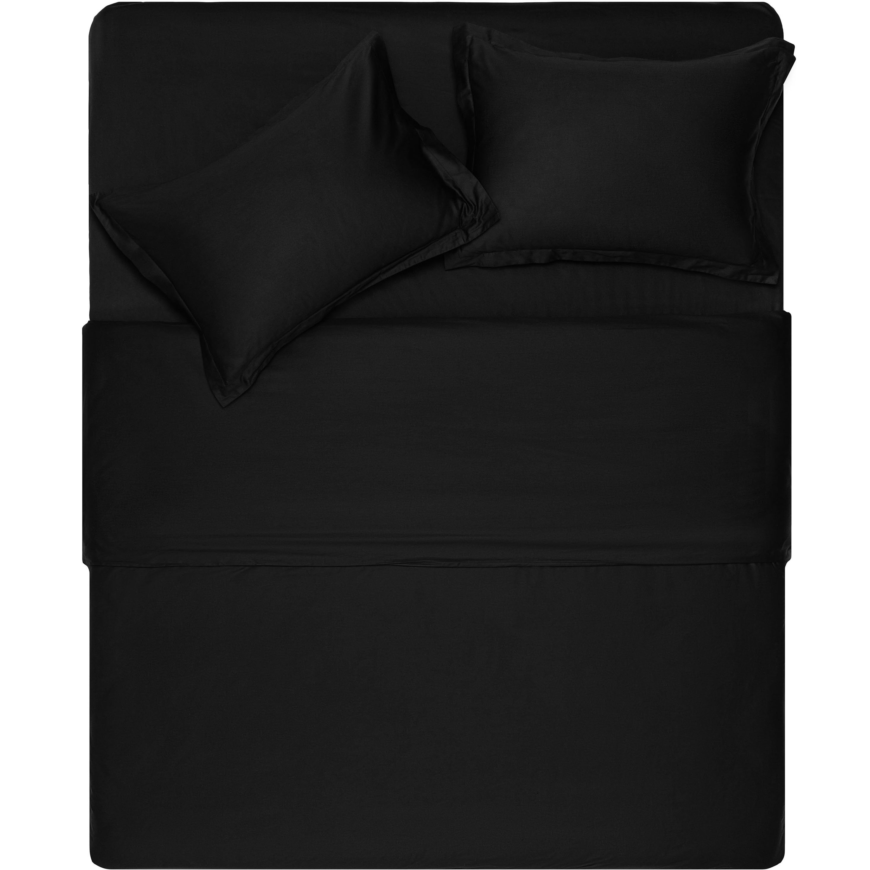 Комплект постільної білизни Ardesto Mix&Match Premium сатин двоспальний євро чорний (ART2022SL) - фото 1