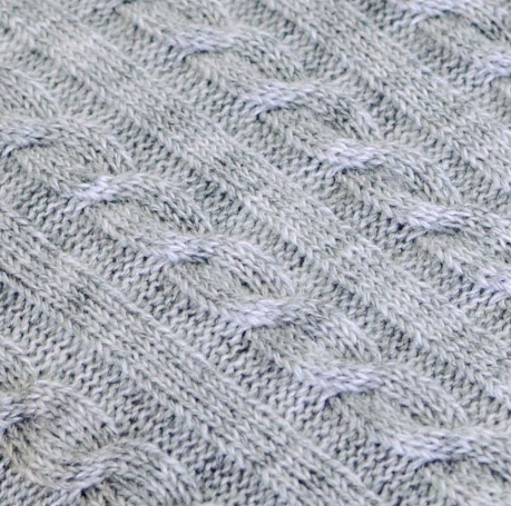 Плед Прованс Soft Косы, 180х140 см, серый (11696) - фото 3