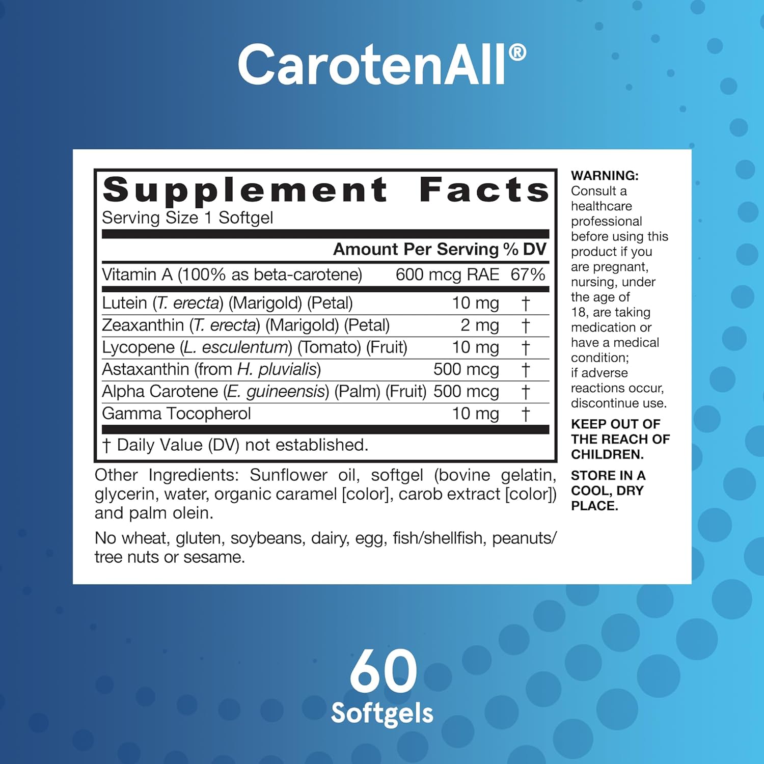 Комплекс змішаних каротиноїдів Jarrow Formulas CarotenAll Mixed Carotenoids Complex 60 капсул - фото 7