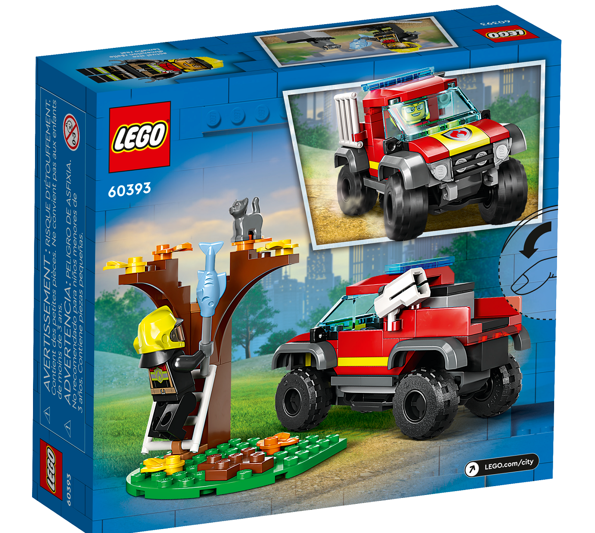 Конструктор LEGO City Пожарно-спасательный внедорожник, 97 деталей (60393) - фото 7