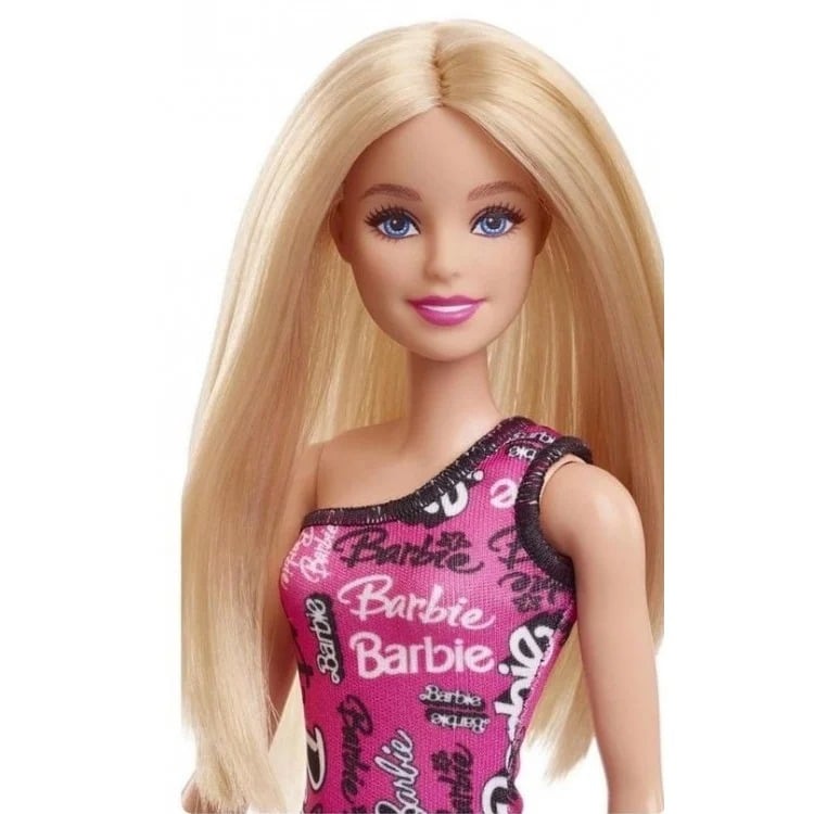 Кукла Barbie Супер стиль Блондинка в брендированном платье (HRH07) - фото 4