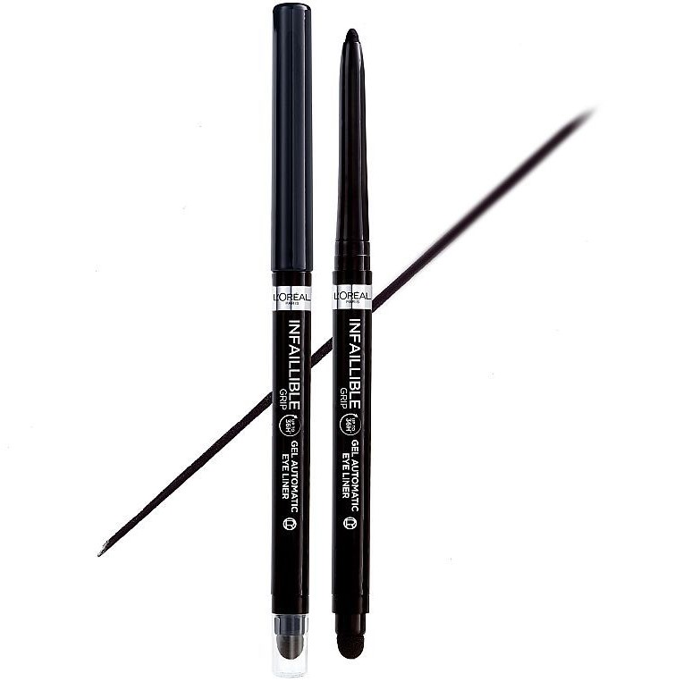 Автоматический карандаш для век L'Oreal Paris Infaillible Grip Gel Automatic Eye Liner тон 01 (Intense Black) 1 г - фото 1