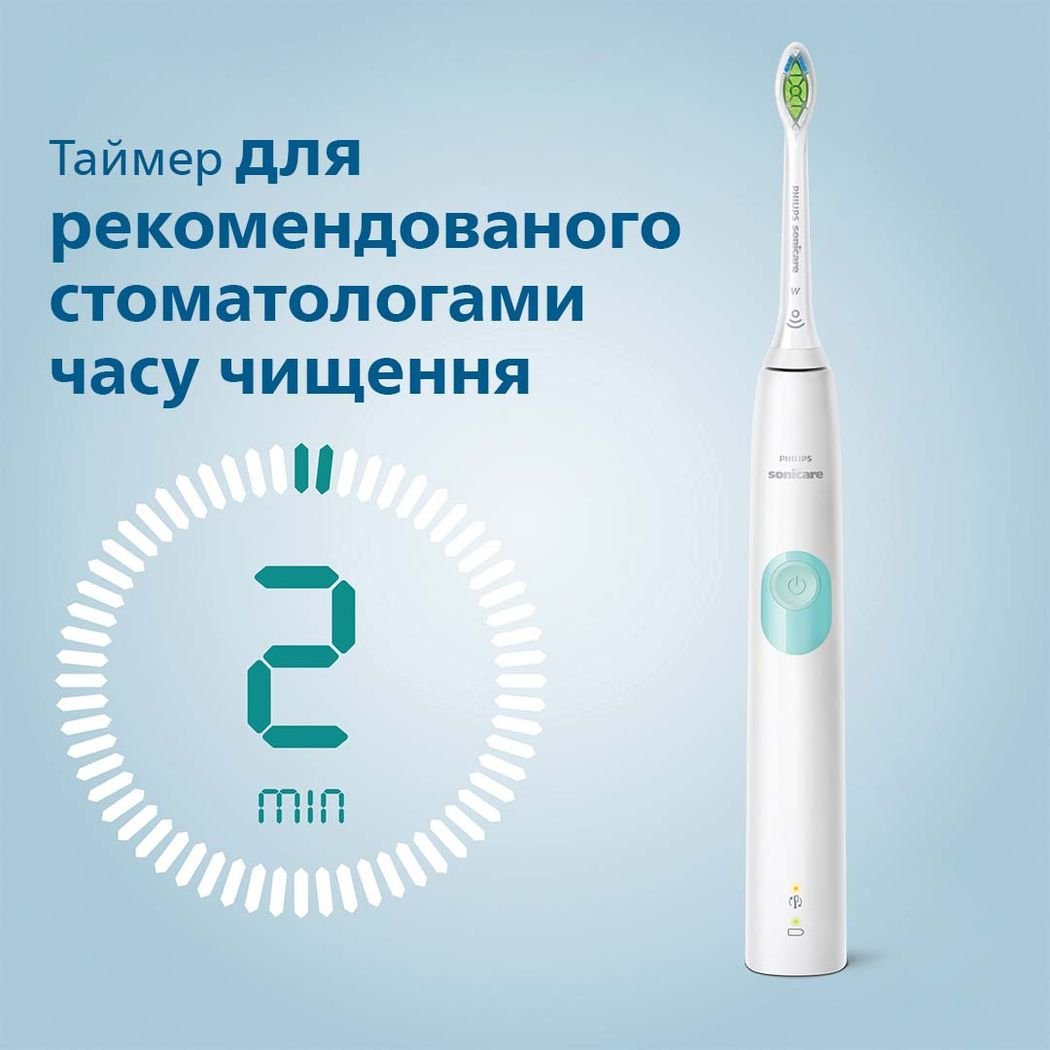 Електрична зубна щітка Philips Sonicare ProtectiveClean 4300 біла (HX6807/28) - фото 7
