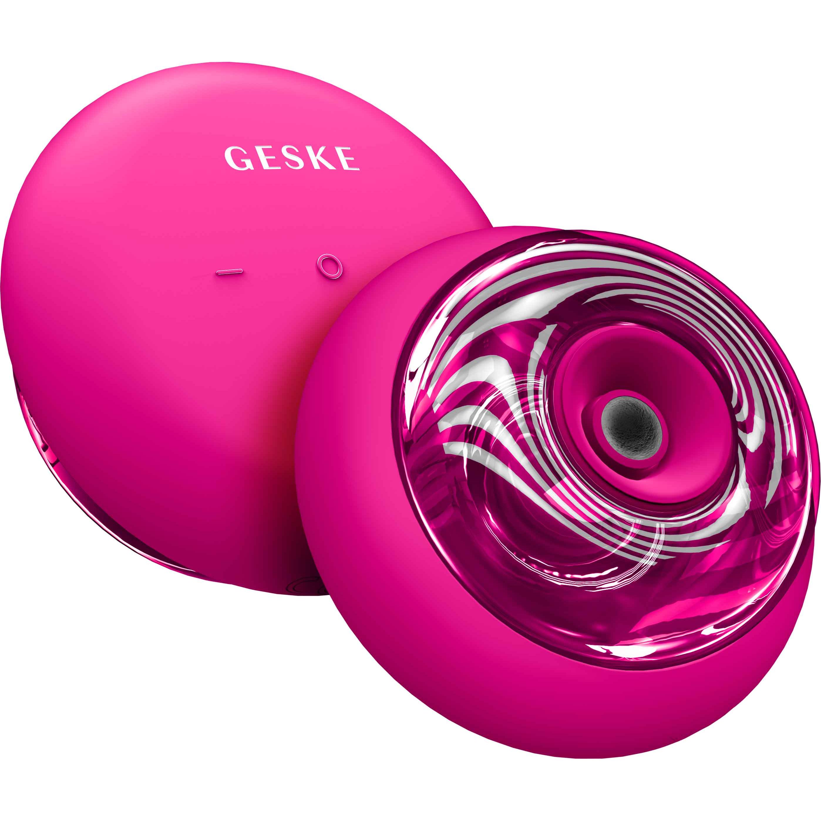 Звуковий масажер для обличчя та тіла GESKE Sonic Cool & Warm Face and Body Massager 9 в 1 бузковий - фото 3