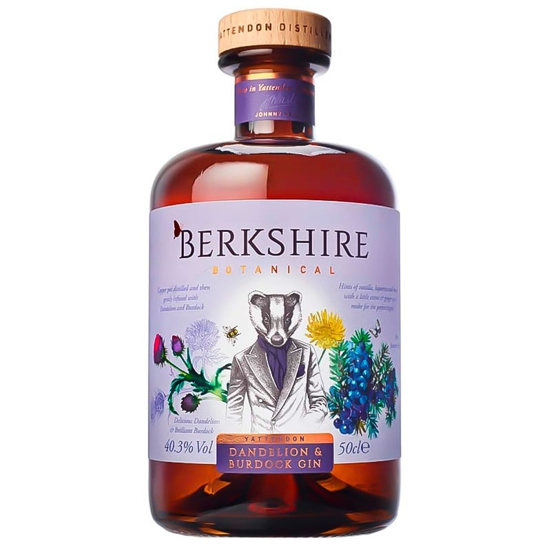 Джин Berkshire Botanical Dandelion & Burdock Gin, 40,3%, 0,5 л - фото 1