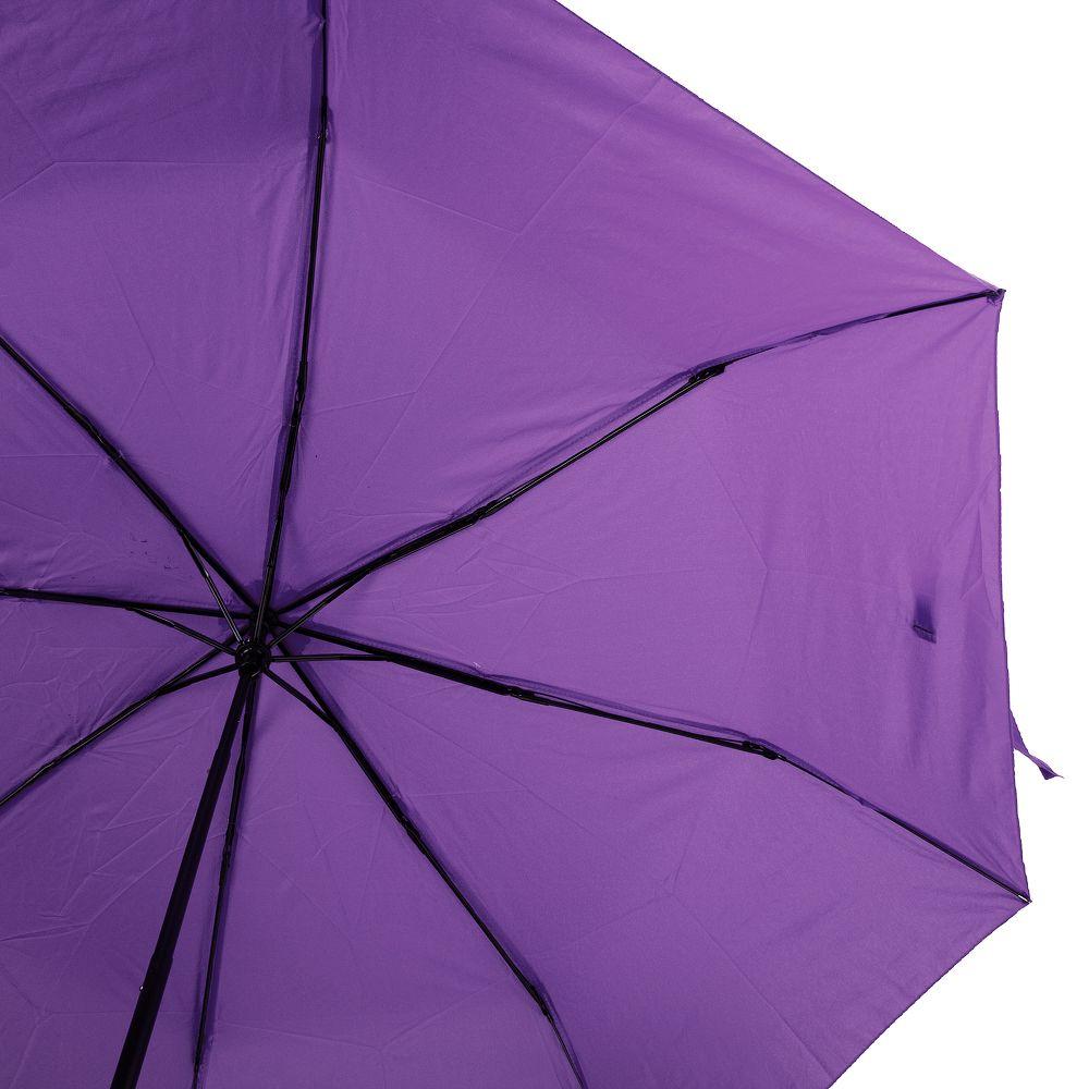 Женский складной зонтик механический Art Rain 98 см фиолетовый - фото 3