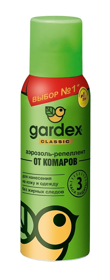 Аэрозоль-репеллент от комаров Gardex Classic, 100 мл - фото 1
