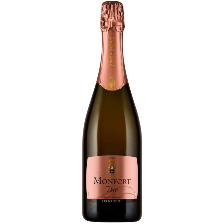 Ігристе вино Casata Monfort Brut Rose Trento DOC Rose, рожеве, 12,5%, 0,75 л - фото 1