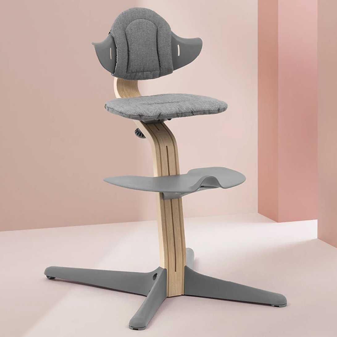 Двусторонний текстиль для стульчика Stokke Nomi, розово-серый (625701) - фото 4