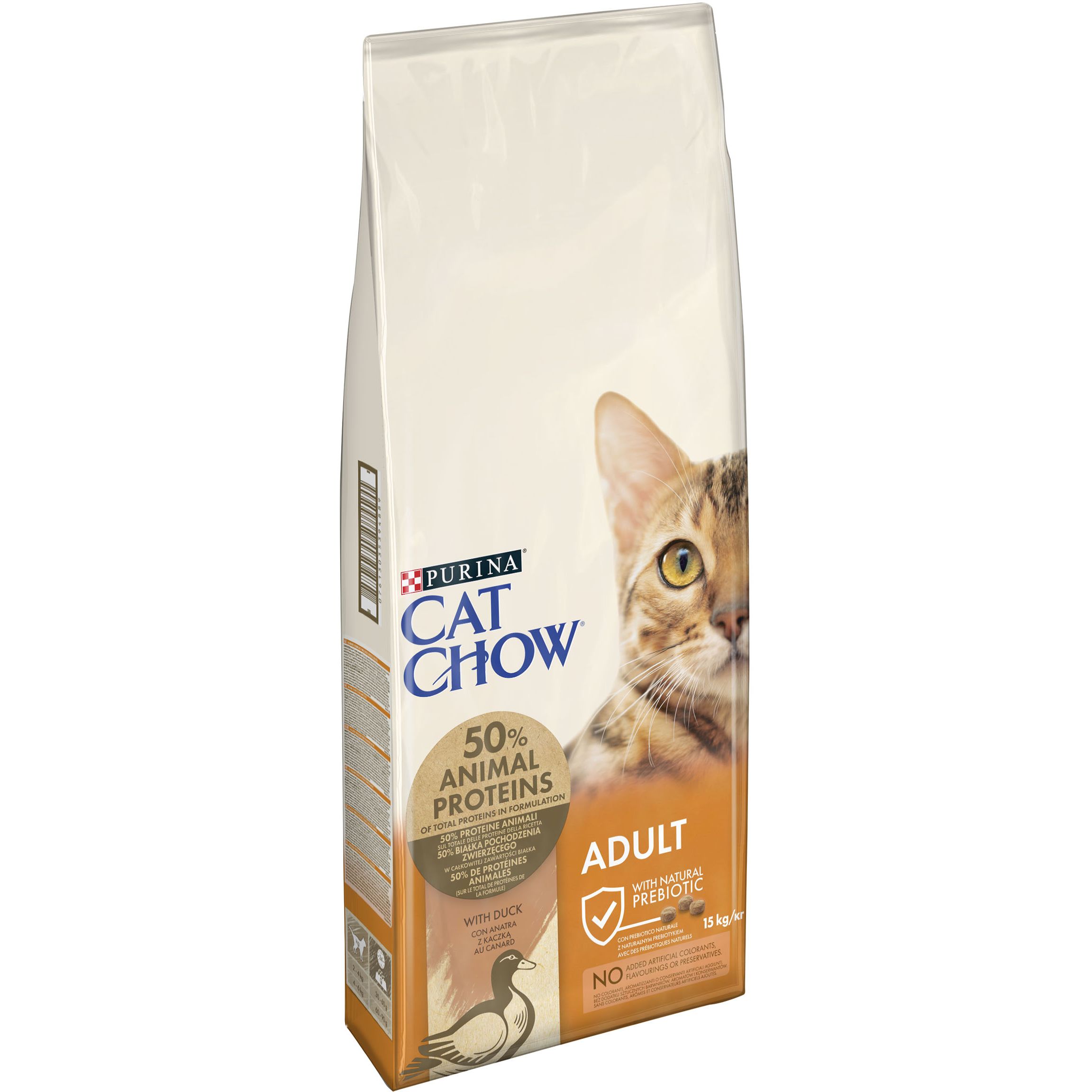Сухой корм для кошек Cat Chow Adult с уткой 15 кг. - фото 3