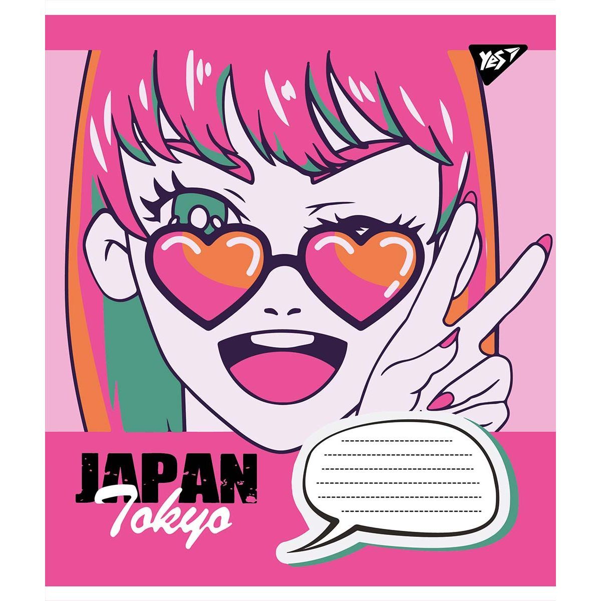 Зошит загальний Yes Japan Tokyo, А5, в косу лінію, 12 аркушів (766306) - фото 5