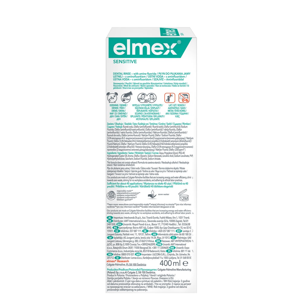 Ополаскиватель Elmex Sensitive Plus для полости рта 400 мл - фото 6