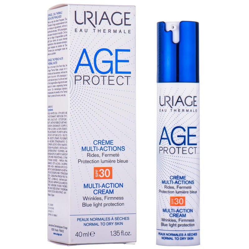Багатофункціональний крем для обличчя Uriage Age Protect Crème Multi-Actions SPF 30 Ліфтинг і Зволоження, 40 мл - фото 2