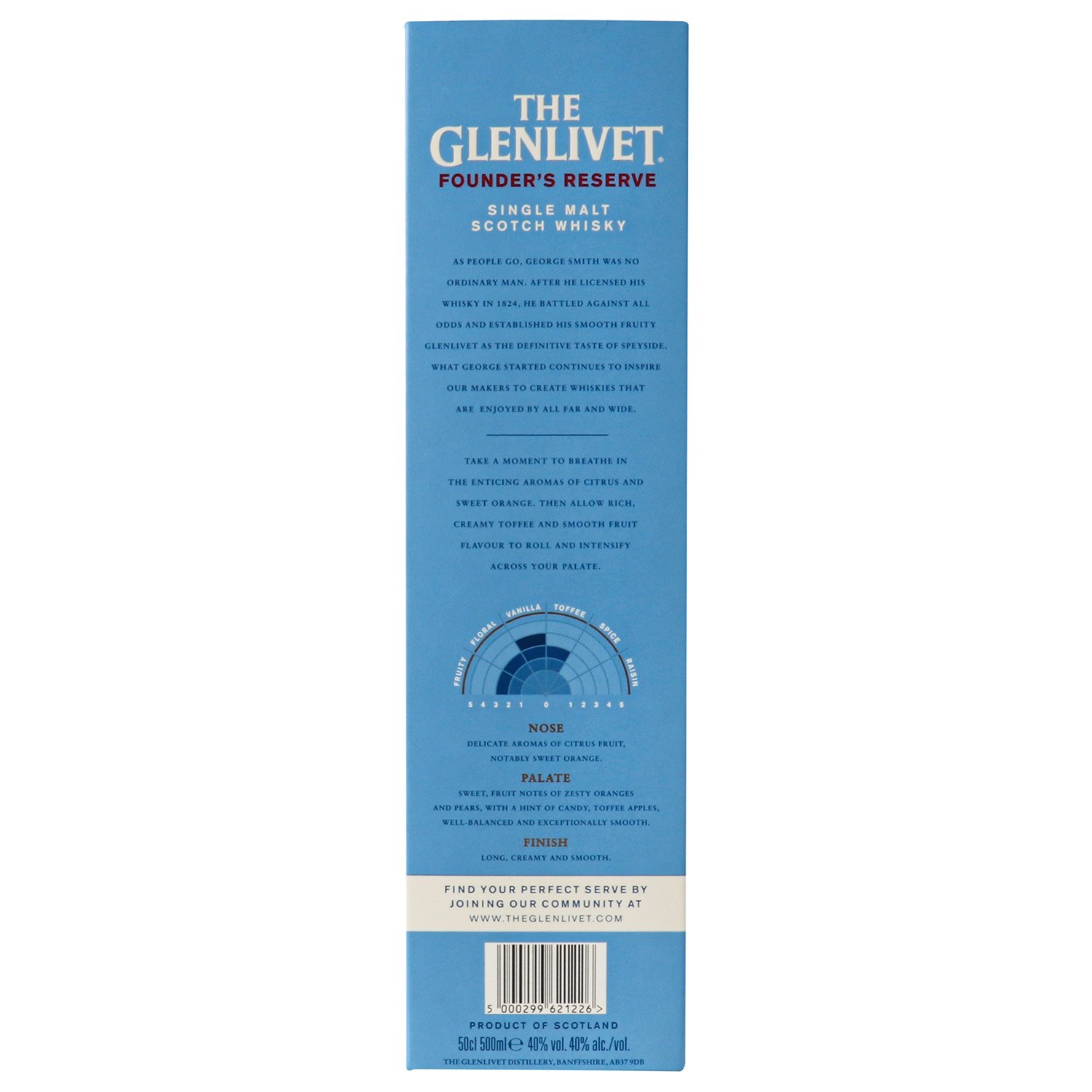 Виски The Glenlivet Founder's Reserve, 40%, 0,5 л (768942) - фото 4