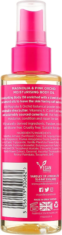 Олія для тіла Yardley London Flowerazzi Magnolia & Pink Orchid 125 мл - фото 2