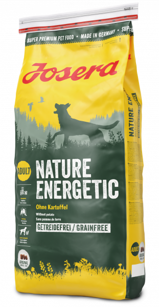 Беззерновий сухий корм для активних собак Josera Nature Energetic Adult, з м'ясом птиці, 0,9 кг - фото 1