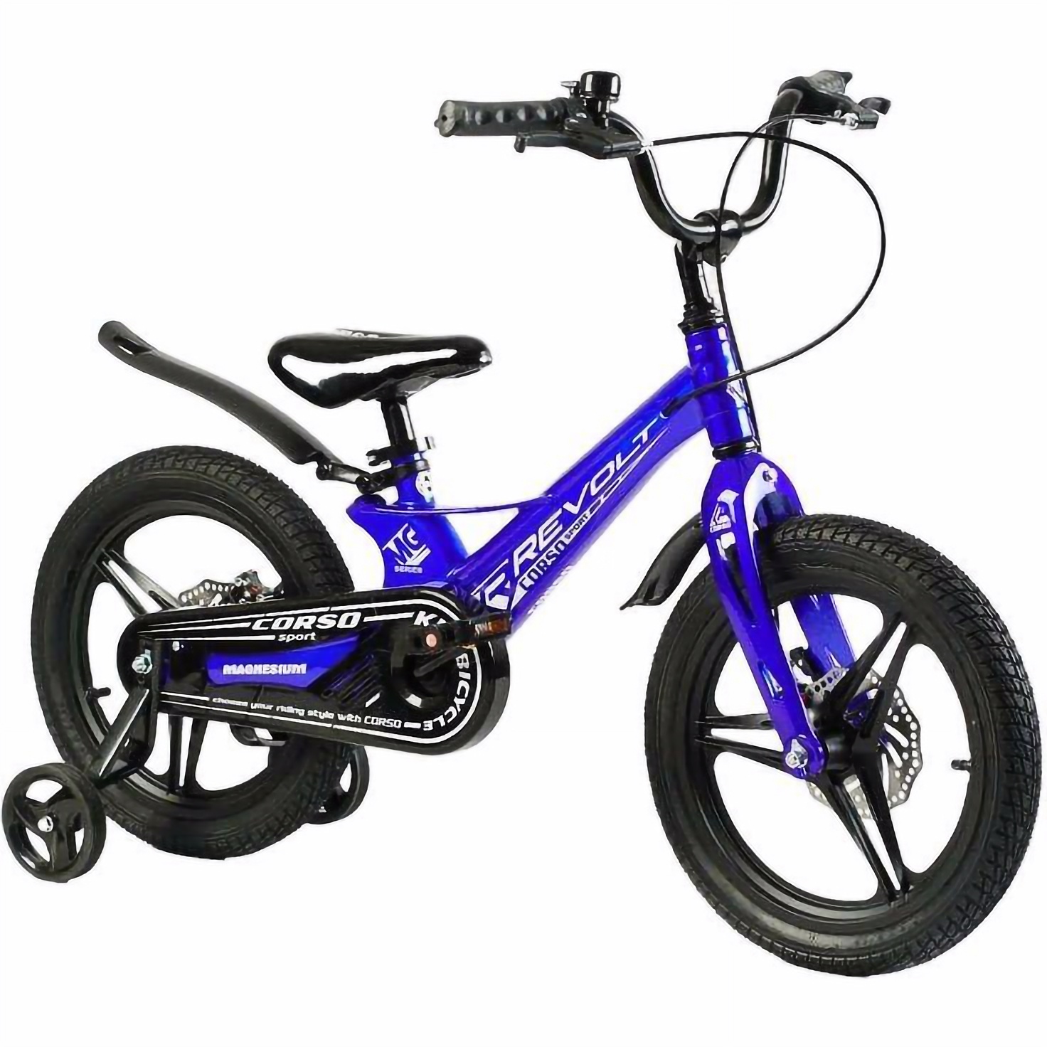 Детский велосипед Corso Revolt 16 дюймов синий 283777 - фото 1